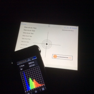Lichtspektrum ipad